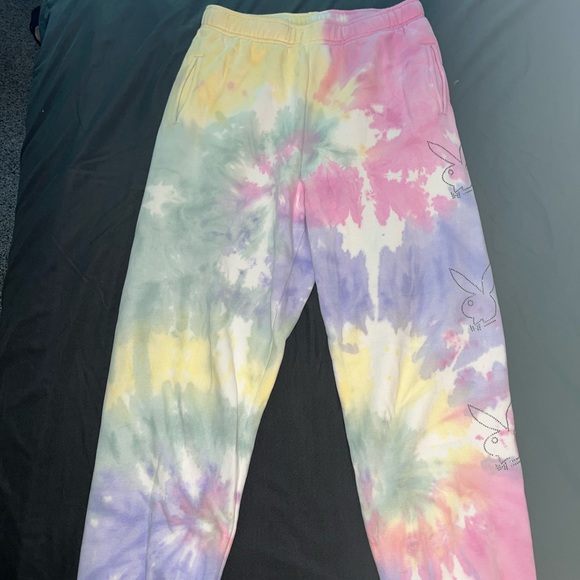 Women’s size small pastel Playboy sweatpants - Picture 2 of 4